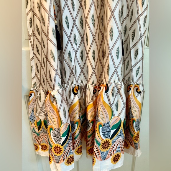 ANANY NWOT Elegant Geometric Patterned Maxi Dress, Size S - Picture 5 of 7